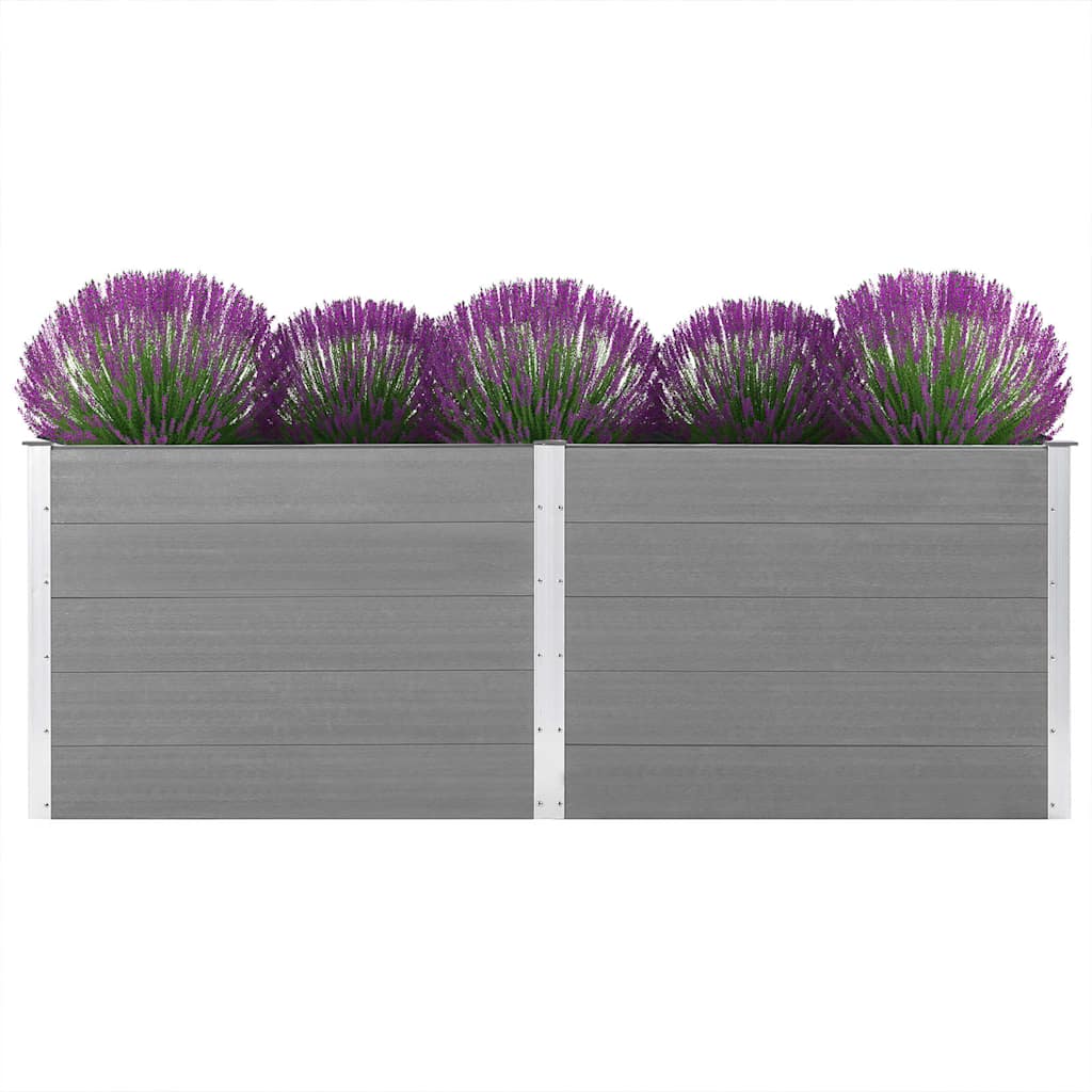 Sodo lovelis, pilkos spalvos, 250x100x91cm, WPC Sodo lovelis, pilkos spalvos, 250x100x91cm, WPC - Image 3