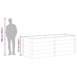 Sodo lovelis, pilkos spalvos, 250x100x91cm, WPC