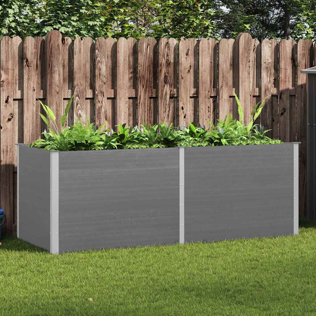 Sodo lovelis, pilkos spalvos, 250x100x91cm, WPC Sodo lovelis, pilkos spalvos, 250x100x91cm, WPC - Image 2