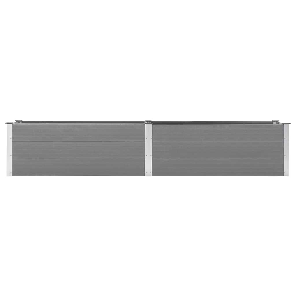 Sodo lovelis, pilkos spalvos, 300x50x54cm, WPC, aukštas Sodo lovelis, pilkos spalvos, 300x50x54cm, WPC, aukštas - Image 4