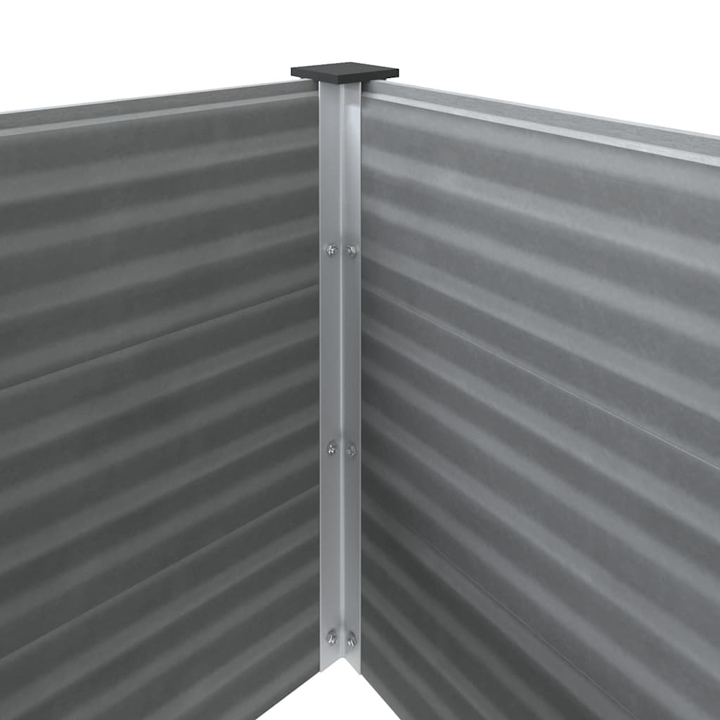 Sodo lovelis, pilkos spalvos, 300x50x54cm, WPC, aukštas Sodo lovelis, pilkos spalvos, 300x50x54cm, WPC, aukštas - Image 6