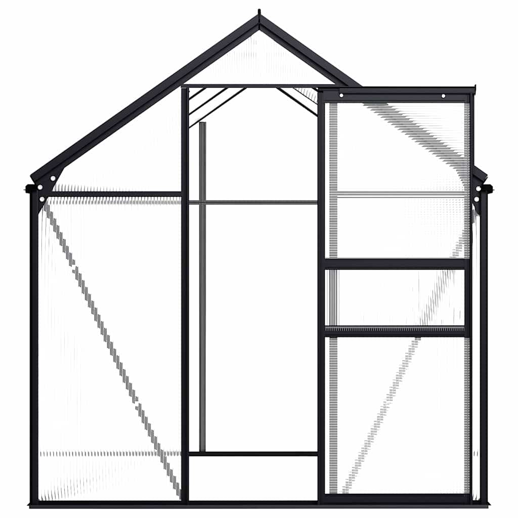 Šiltnamis, antracito spalvos, aliuminis, 3,61m² Šiltnamis, antracito spalvos, aliuminis, 3,61m² - Image 3