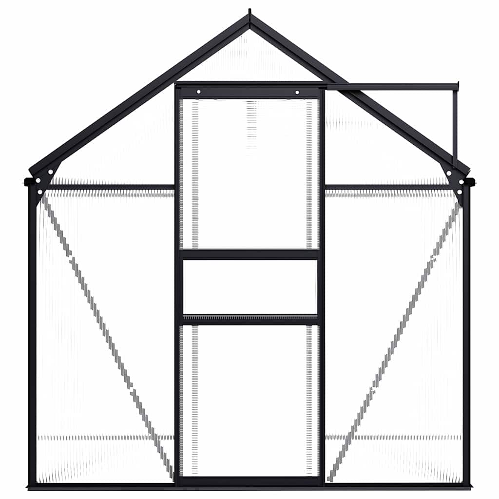 Šiltnamis, antracito spalvos, aliuminis, 3,61m² Šiltnamis, antracito spalvos, aliuminis, 3,61m² - Image 4