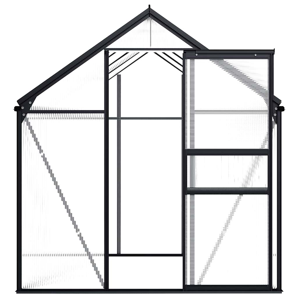 Šiltnamis, antracito spalvos, aliuminis, 4,75m² Šiltnamis, antracito spalvos, aliuminis, 4,75m² - Image 4