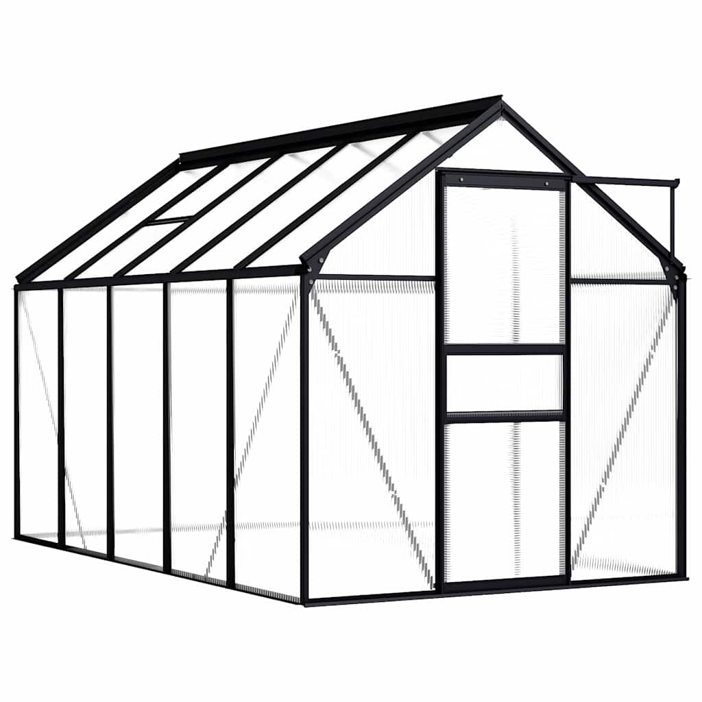 Šiltnamis, antracito spalvos, aliuminis, 5,89m² Šiltnamis, antracito spalvos, aliuminis, 5,89m² - Image 2