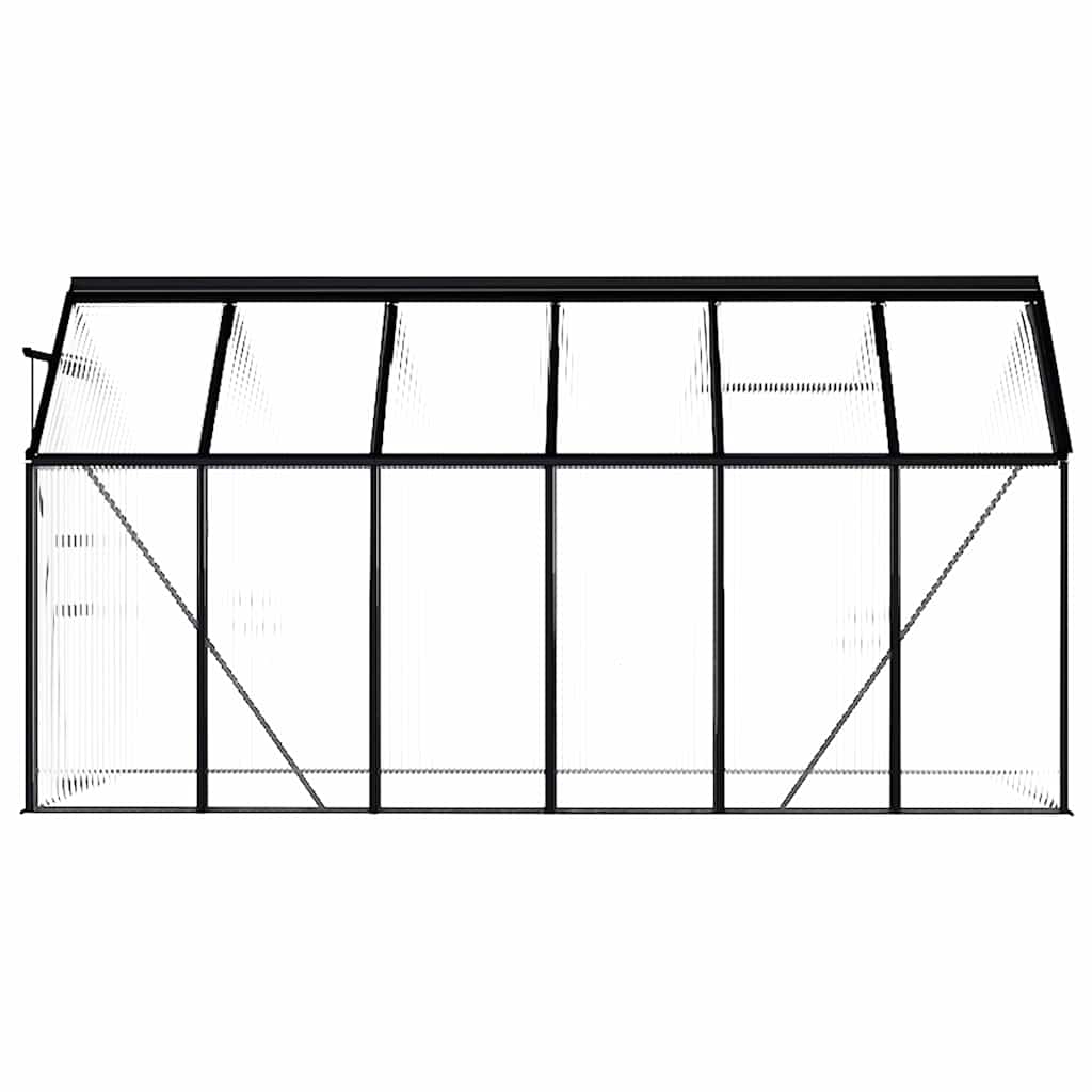 Šiltnamis, antracito spalvos, aliuminis, 7,03m² Šiltnamis, antracito spalvos, aliuminis, 7,03m² - Image 4