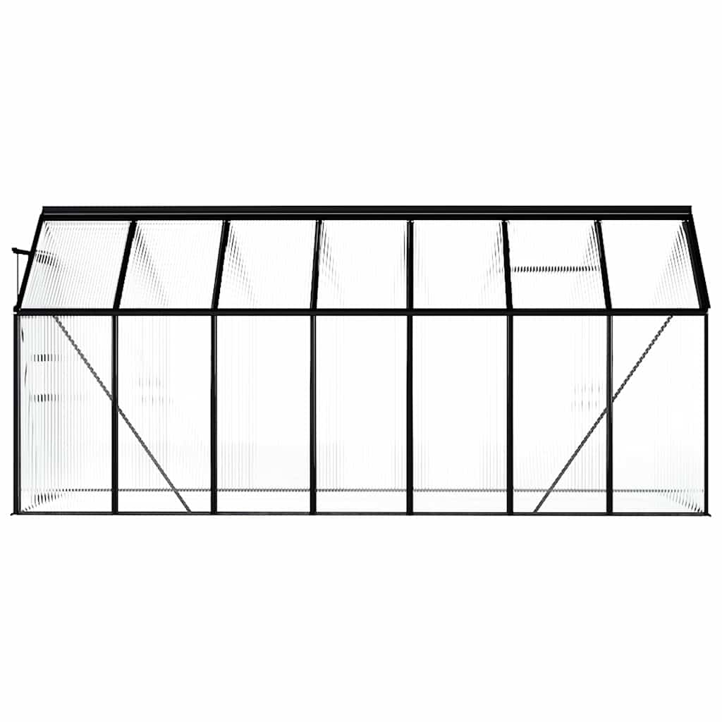 Šiltnamis, antracito spalvos, aliuminis, 8,17m² Šiltnamis, antracito spalvos, aliuminis, 8,17m² - Image 6
