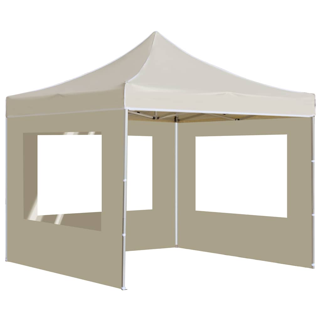 Išskleidžiama palapinė su sienomis, kreminės, 2x2m, aliuminis Išskleidžiama palapinė su sienomis, kreminės, 2x2m, aliuminis - Image 5