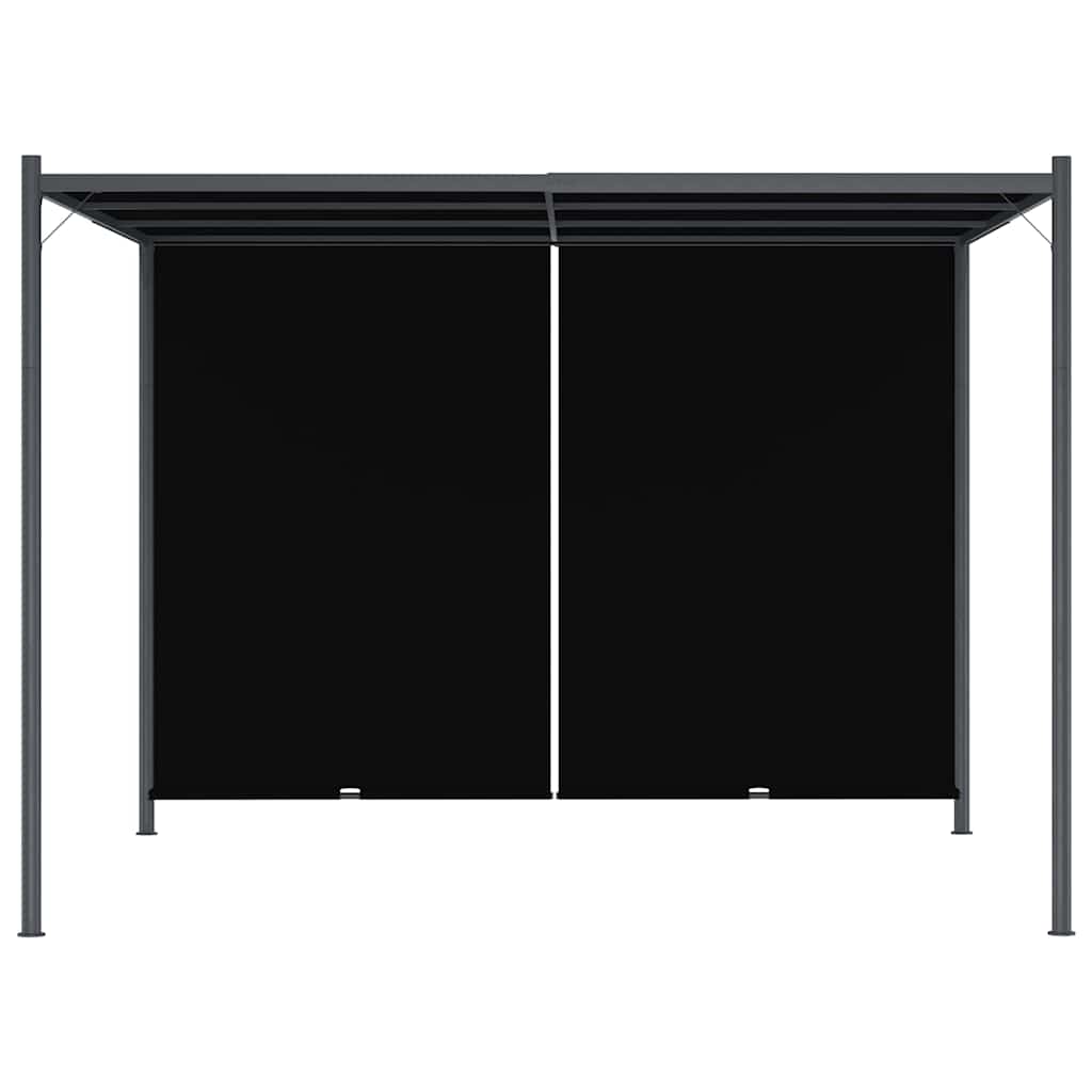 Sodo pergolė su ištraukiamu stogu, antracito spalvos, 3x3m Sodo pergolė su ištraukiamu stogu, antracito spalvos, 3x3m - Image 5