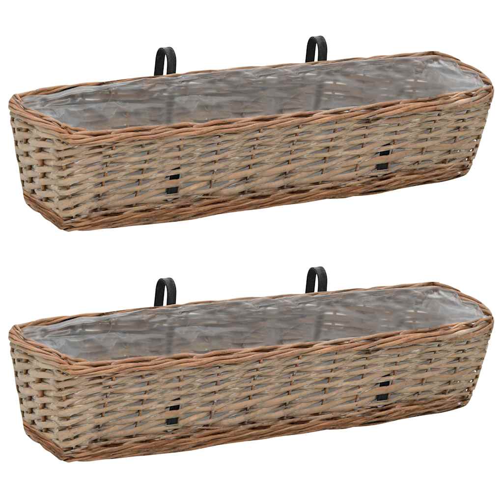 Balkono loveliai, 2vnt., 80cm, pinti, su PE įdėklu Balkono loveliai, 2vnt., 80cm, pinti, su PE įdėklu - Image 2