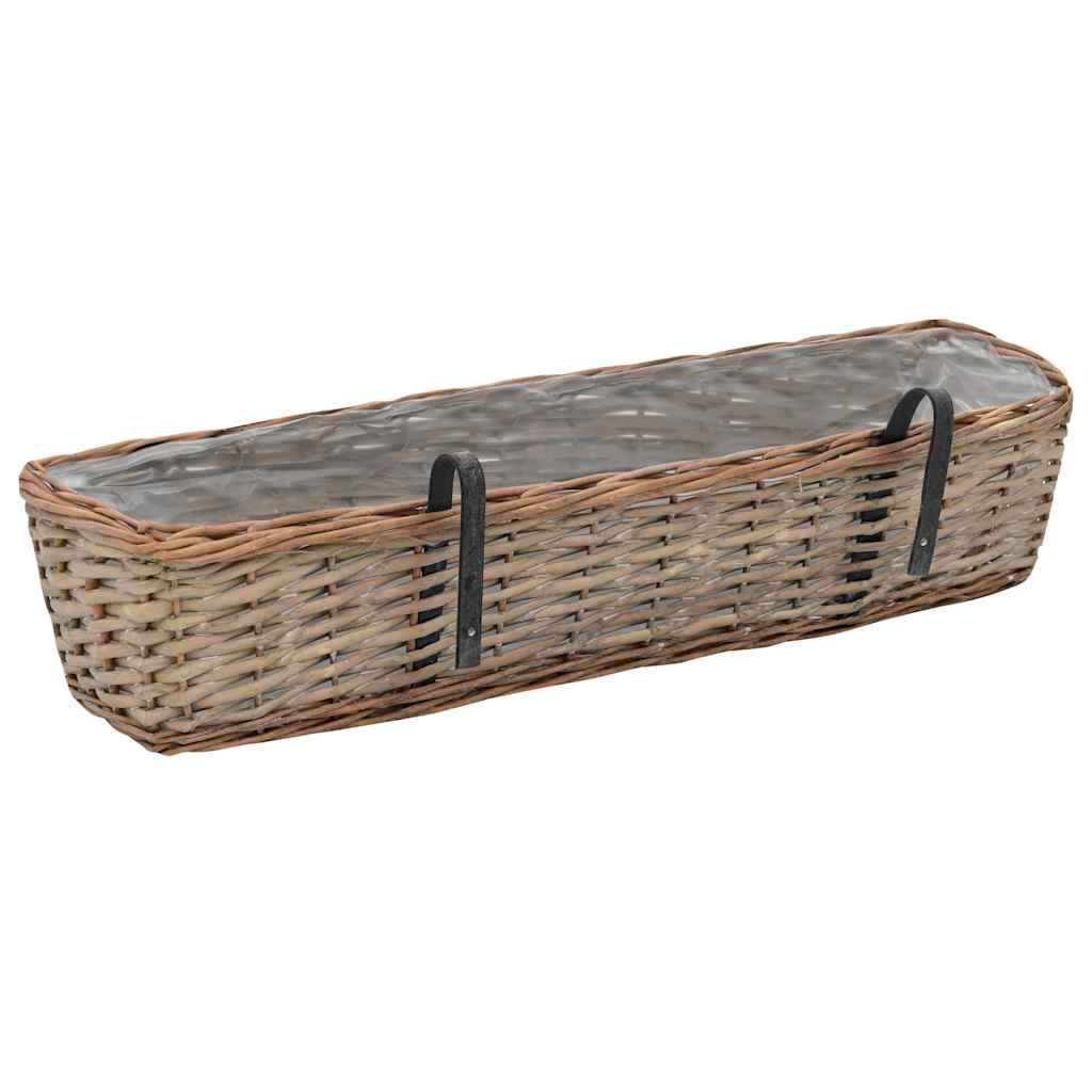 Balkono loveliai, 2vnt., 80cm, pinti, su PE įdėklu Balkono loveliai, 2vnt., 80cm, pinti, su PE įdėklu - Image 4