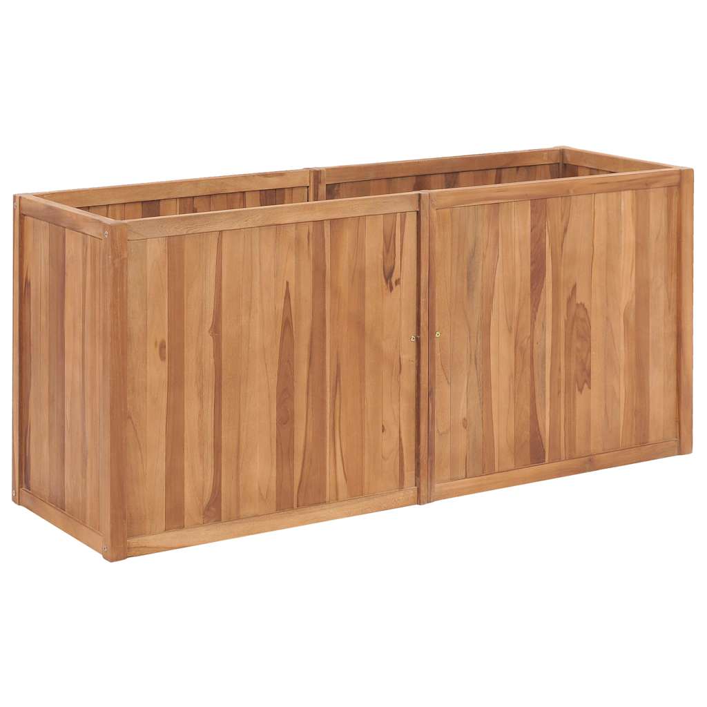 Sodo lovelis, 150x50x70cm, tikmedžio masyvas, aukštas Sodo lovelis, 150x50x70cm, tikmedžio masyvas, aukštas - Image 2