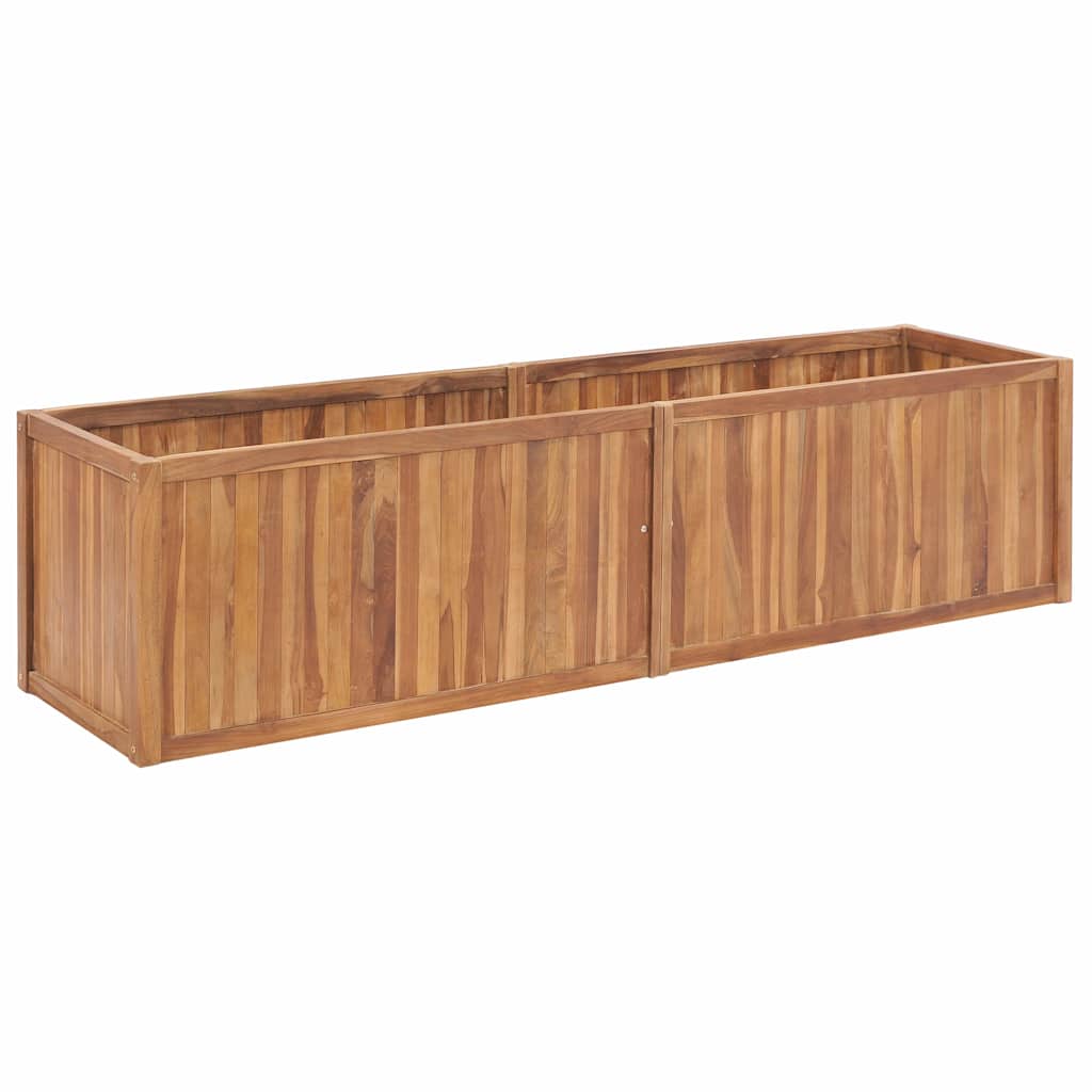 Sodo lovelis, 200x50x50cm, tikmedžio masyvas, aukštas Sodo lovelis, 200x50x50cm, tikmedžio masyvas, aukštas - Image 2