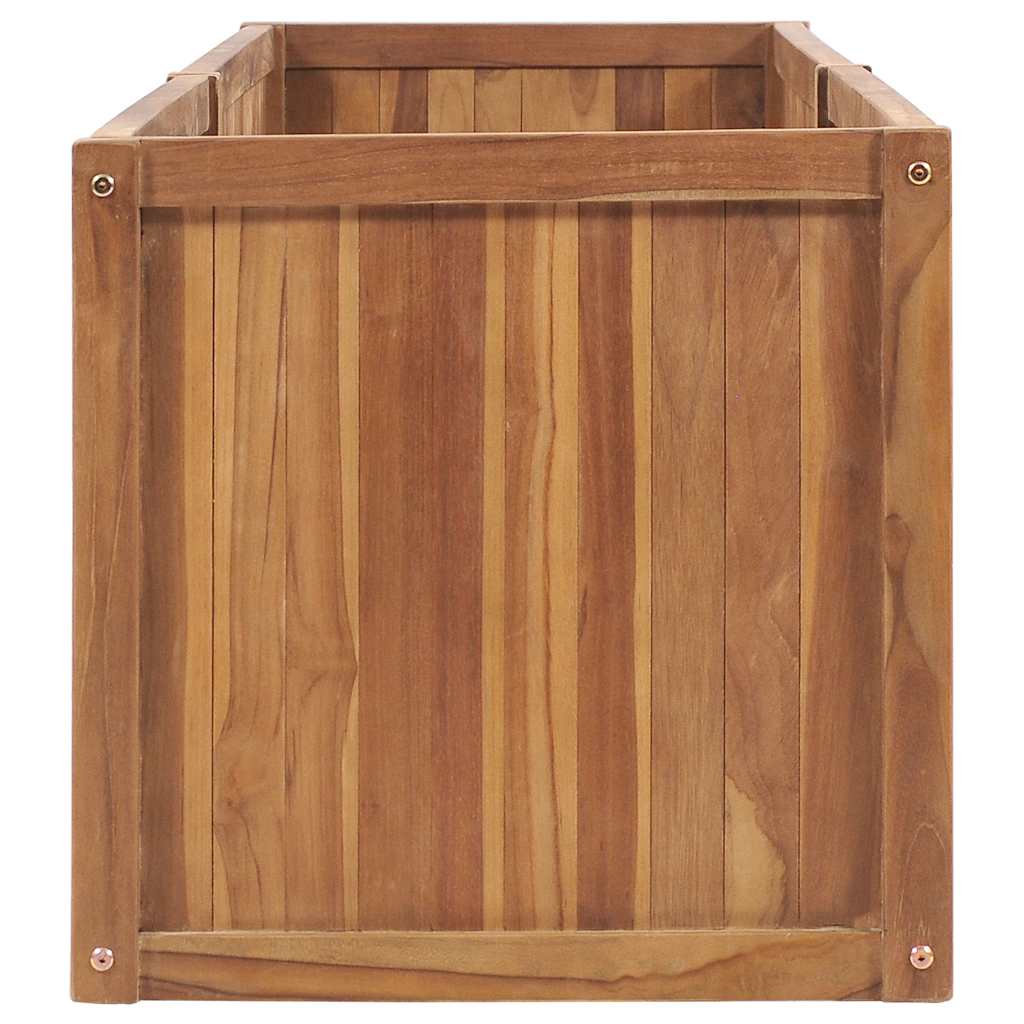 Sodo lovelis, 200x50x50cm, tikmedžio masyvas, aukštas Sodo lovelis, 200x50x50cm, tikmedžio masyvas, aukštas - Image 4