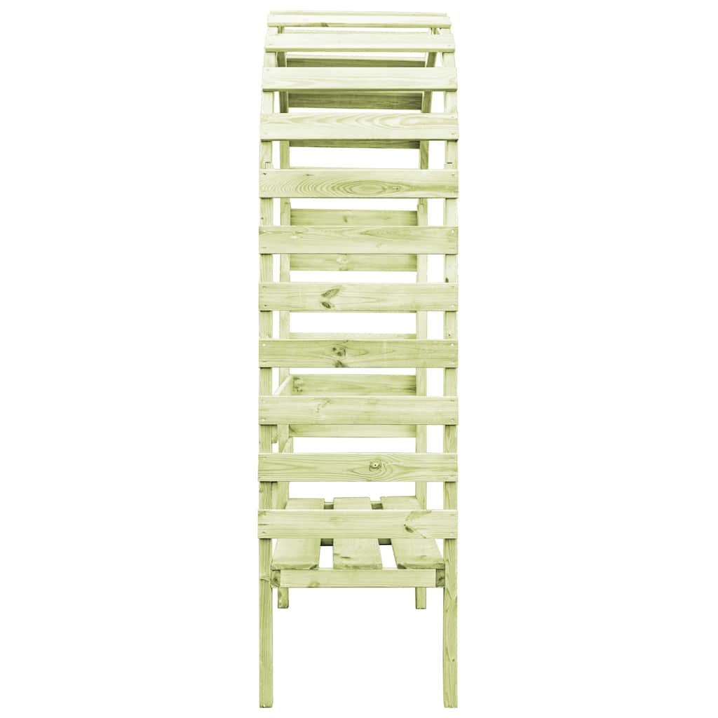 Sodo pergolė su suoliuku, 130x60x230cm, impregnuota pušis Sodo pergolė su suoliuku, 130x60x230cm, impregnuota pušis - Image 3