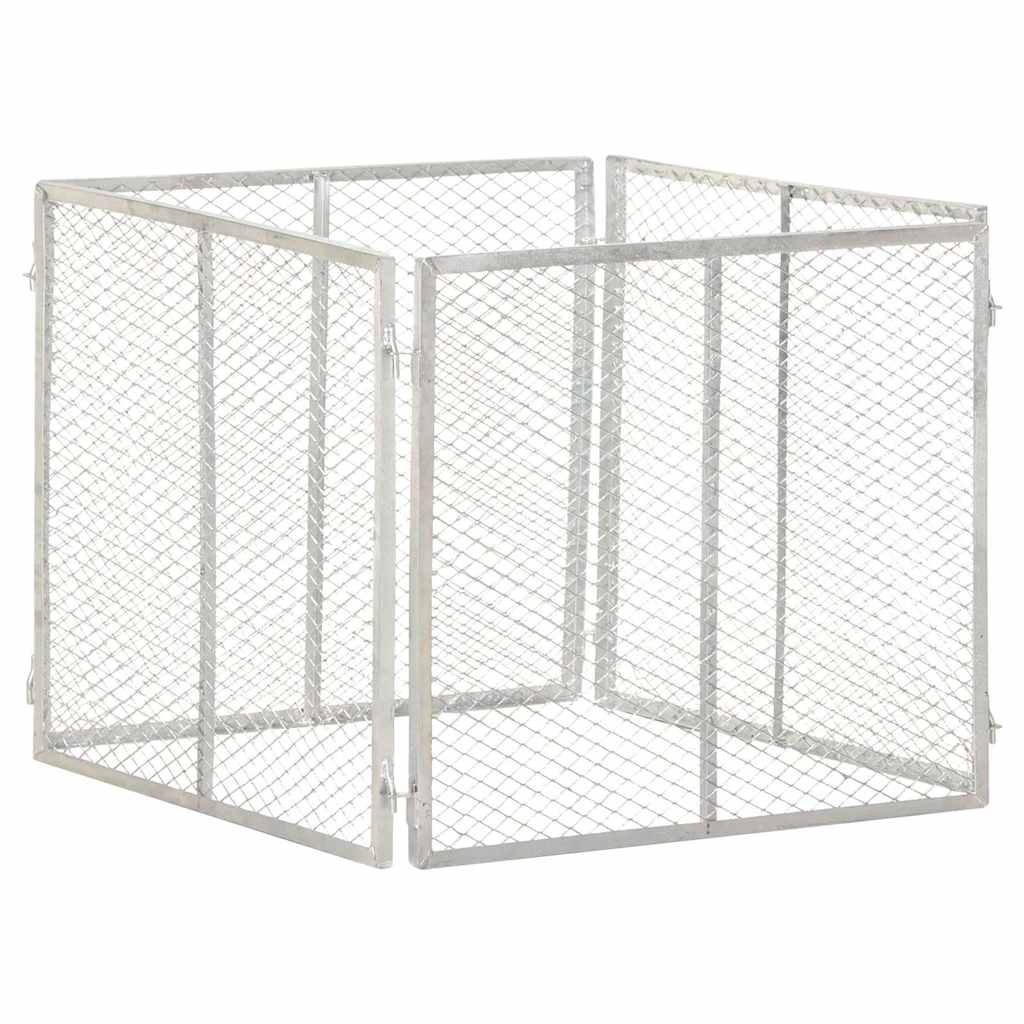 Sodo komposto dėžė, 85x85x70cm, galvanizuota geležis Sodo komposto dėžė, 85x85x70cm, galvanizuota geležis - Image 2