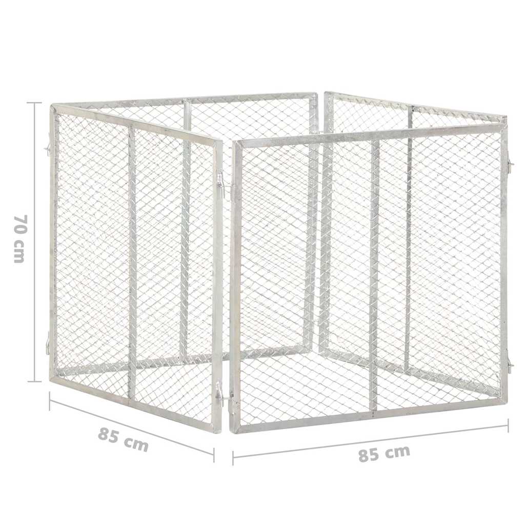 Sodo komposto dėžė, 85x85x70cm, galvanizuota geležis Sodo komposto dėžė, 85x85x70cm, galvanizuota geležis