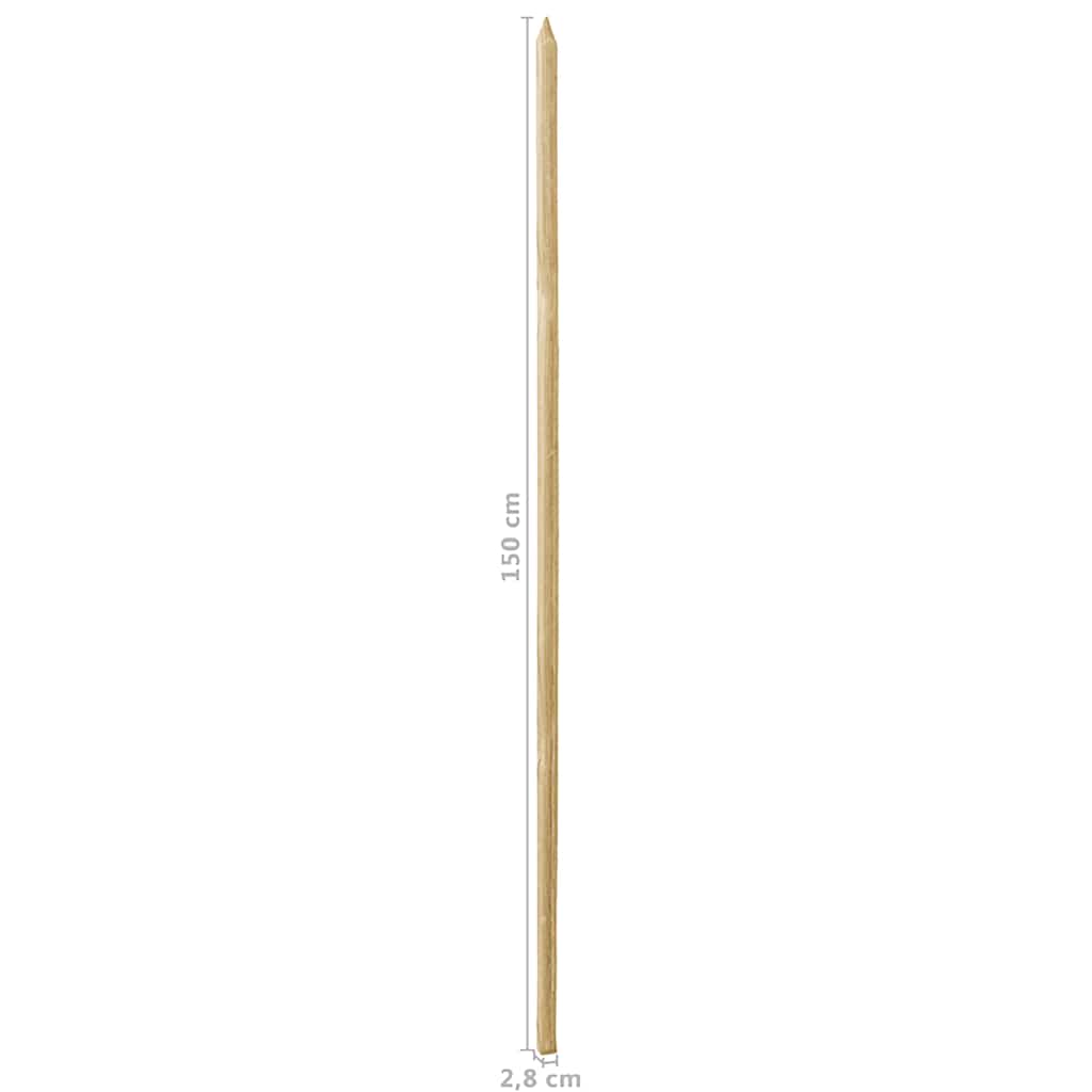 Atraminės lazdelės augalams, 30vnt., 2,8×2,8x150cm, pušis Atraminės lazdelės augalams, 30vnt., 2,8x2,8x150cm, pušis