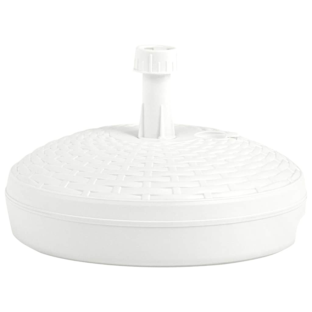 Skėčio pagrindas, baltas, 20l, ratano imitacijos plastikas Skėčio pagrindas, baltas, 20l, ratano imitacijos plastikas - Image 3