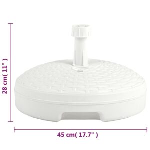 Skėčio pagrindas, baltas, 20l, ratano imitacijos plastikas