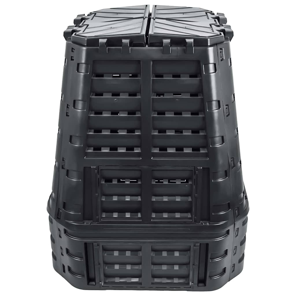 Sodo komposto dėžė, juoda, 93,3×93,3x113cm, 740 l Sodo komposto dėžė, juoda, 93,3x93,3x113cm, 740 l - Image 3