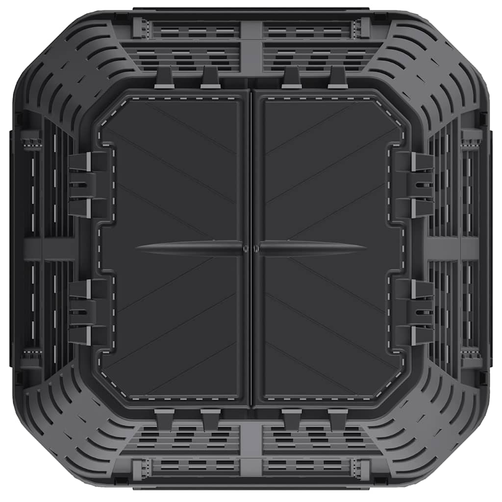 Sodo komposto dėžė, juoda, 93,3×93,3x146cm, 1000 l Sodo komposto dėžė, juoda, 93,3x93,3x146cm, 1000 l - Image 4