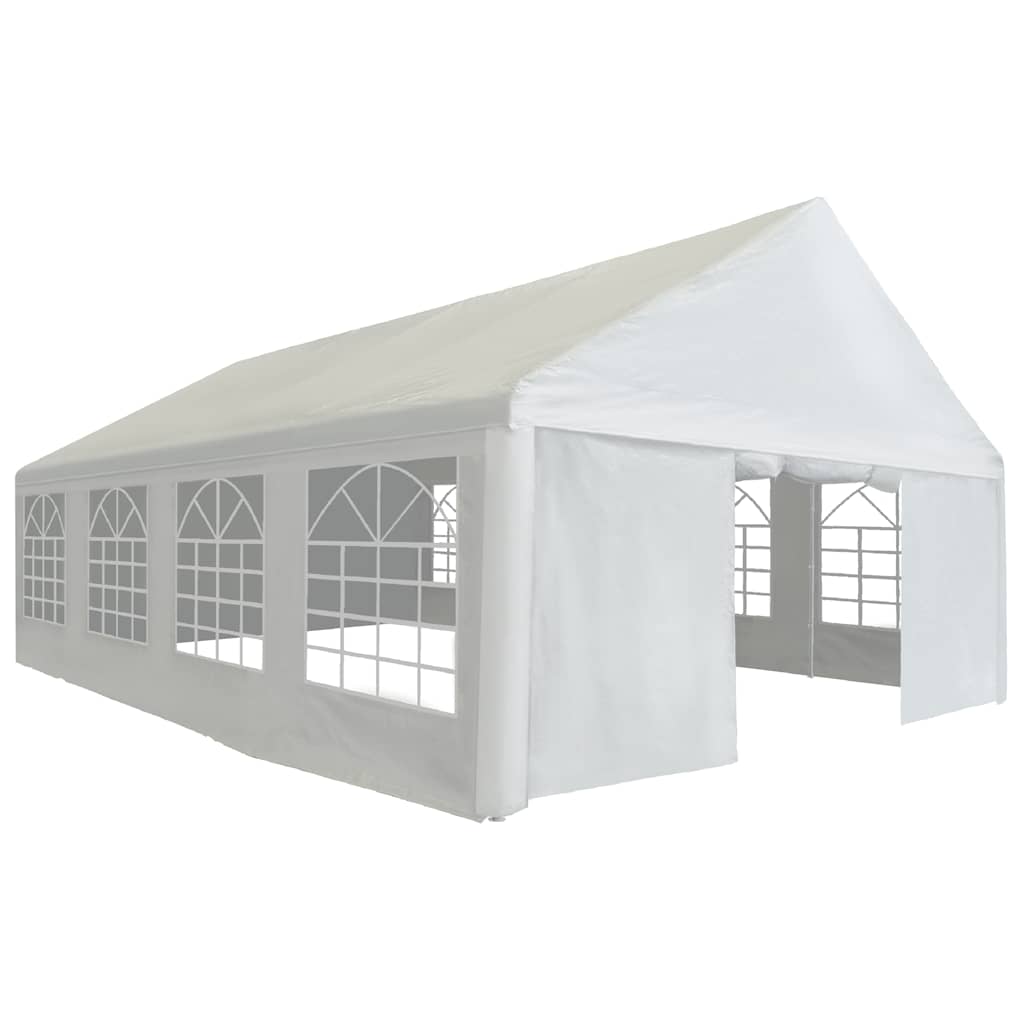 Proginė palapinė, PE, 5x8m, balta Proginė palapinė, PE, 5x8m, balta - Image 2