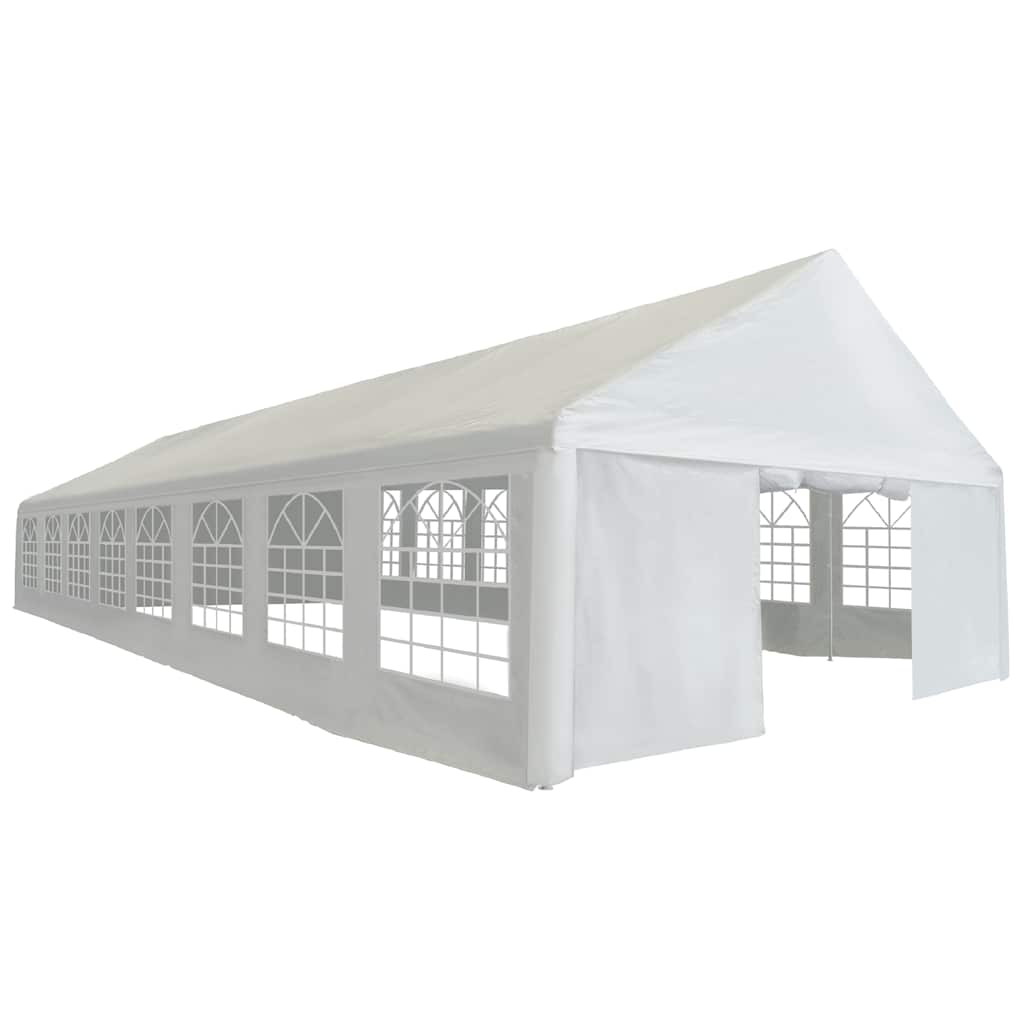 Proginė palapinė, baltos spalvos, 6x16m, PE Proginė palapinė, baltos spalvos, 6x16m, PE - Image 2