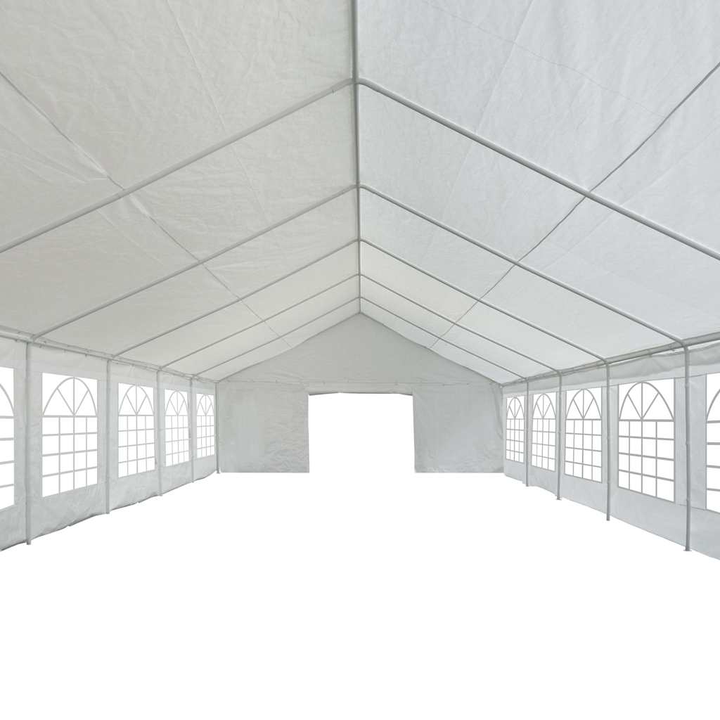 Proginė palapinė, baltos spalvos, 6x16m, PE Proginė palapinė, baltos spalvos, 6x16m, PE - Image 4