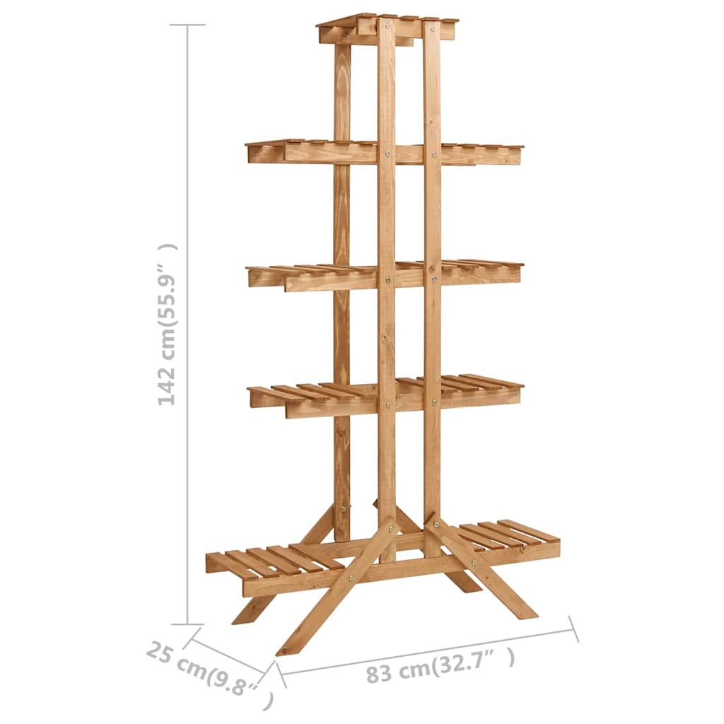 Stovas augalams, 83x25x142cm, eglės mediena Stovas augalams, 83x25x142cm, eglės mediena