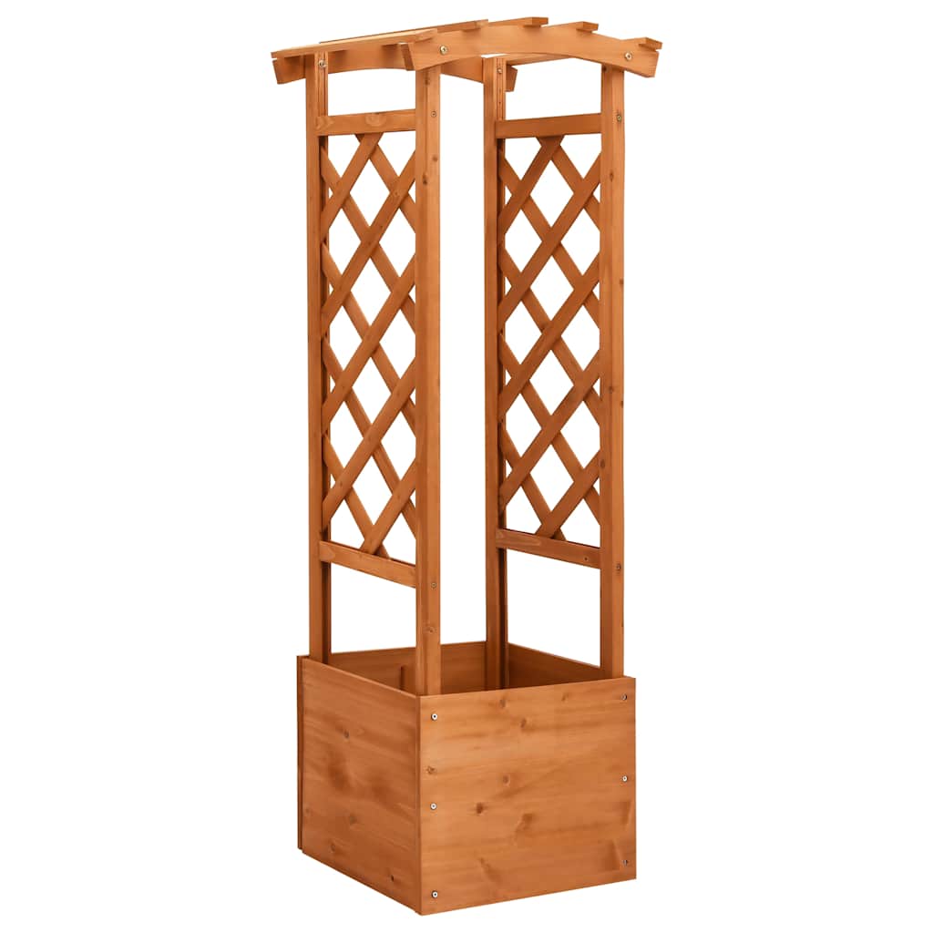 Treliažas su vazonu ir arka, 49x39x130cm, eglės mediena Treliažas su vazonu ir arka, 49x39x130cm, eglės mediena - Image 2