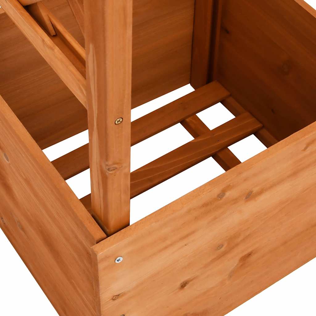 Treliažas su vazonu ir arka, 49x39x130cm, eglės mediena Treliažas su vazonu ir arka, 49x39x130cm, eglės mediena - Image 4