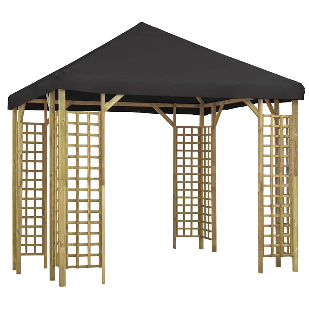 Pavėsinė, antracito spalvos, 3x3m Pavėsinė, antracito spalvos, 3x3m - Image 2