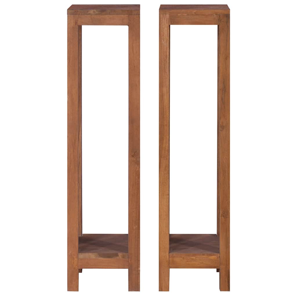 Stovai augalams, 2vnt., 25x25x100cm, tikmedžio medienos masyvas Stovai augalams, 2vnt., 25x25x100cm, tikmedžio medienos masyvas - Image 3
