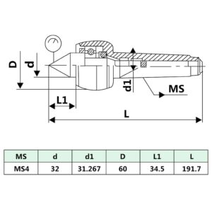Sukamas tekinimo centras, DM314 MT4/MK4