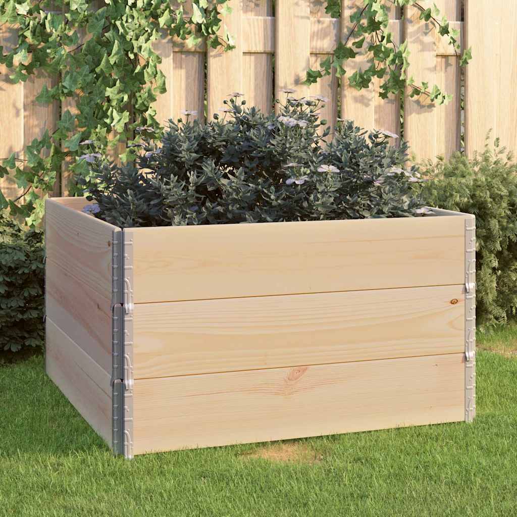 Aukšti loveliai, 3vnt., 100x100cm, pušies medienos masyvas Aukšti loveliai, 3vnt., 100x100cm, pušies medienos masyvas - Image 2
