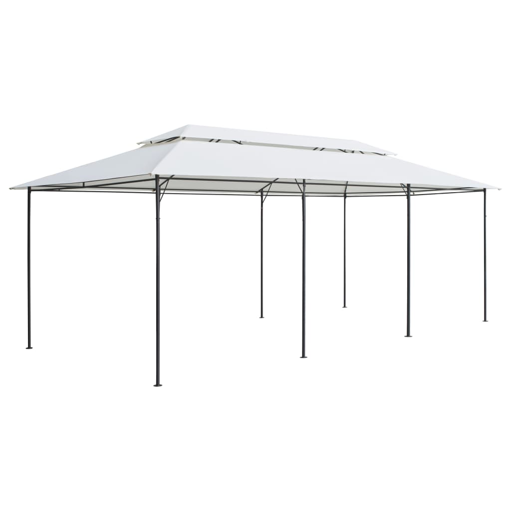 Pavėsinė, baltos spalvos, 600x298x270cm, 180g/m² Pavėsinė, baltos spalvos, 600x298x270cm, 180g/m² - Image 2