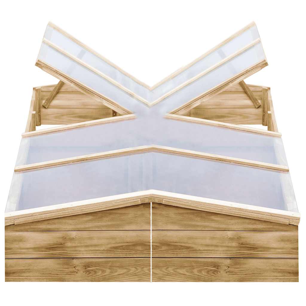 Šiltnamiai, 2vnt., 200x50x35cm, impregnuota pušies mediena Šiltnamiai, 2vnt., 200x50x35cm, impregnuota pušies mediena - Image 2