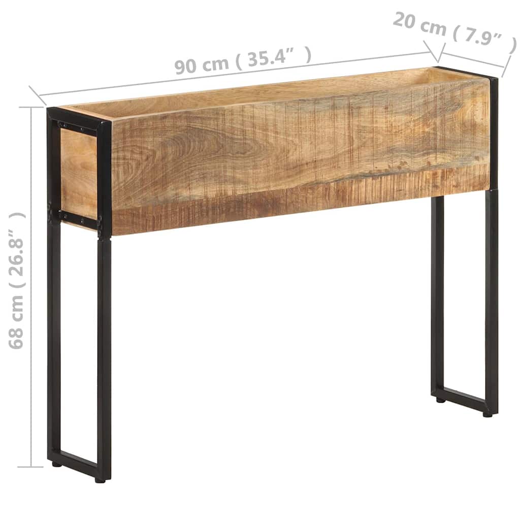 Lovelis, 90x20x68cm, neapdorota mango mediena Lovelis, 90x20x68cm, neapdorota mango mediena - Image 5