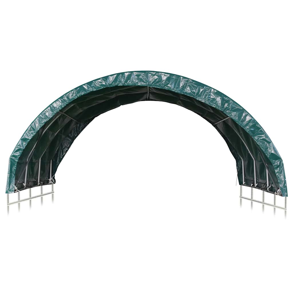 Palapinė gyvuliams, žalia, 3,7×3,7m, PVC (310028+310029) Palapinė gyvuliams, žalia, 3,7x3,7m, PVC (310028+310029) - Image 3