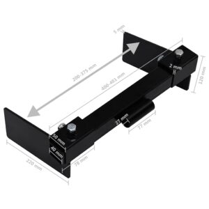 Sniego valymo skydas vejapjovei su adapteriu, 100cm