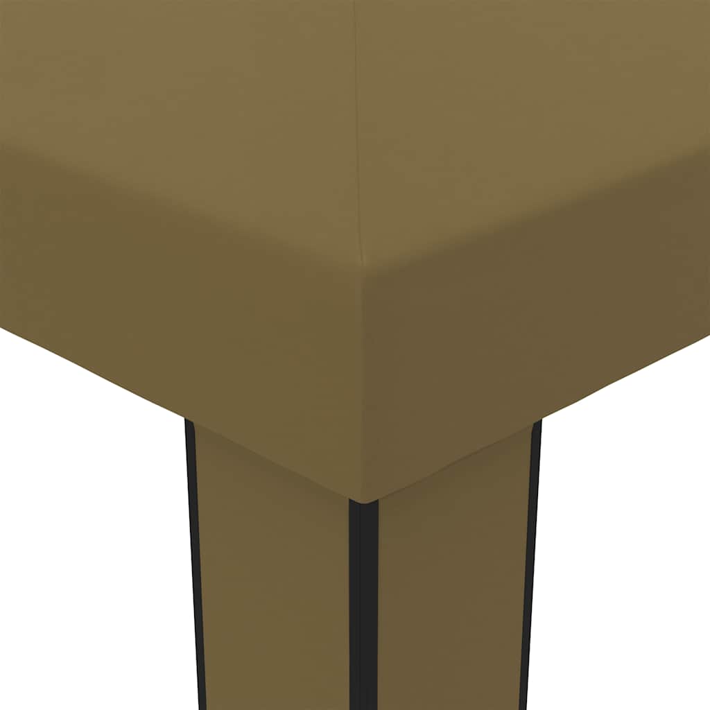Pavėsinė su dvigubu stogu, taupe spalvos, 3x6m, 180g/m² Pavėsinė su dvigubu stogu, taupe spalvos, 3x6m, 180g/m² - Image 4