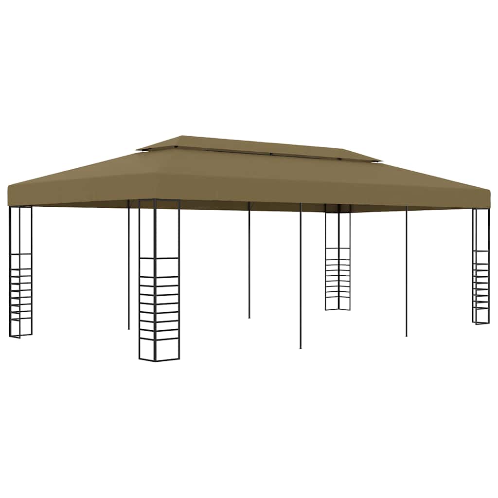 Pavėsinė-palapinė, taupe spalvos, 6x3x2,7m, 180g/m² Pavėsinė-palapinė, taupe spalvos, 6x3x2,7m, 180g/m² - Image 2