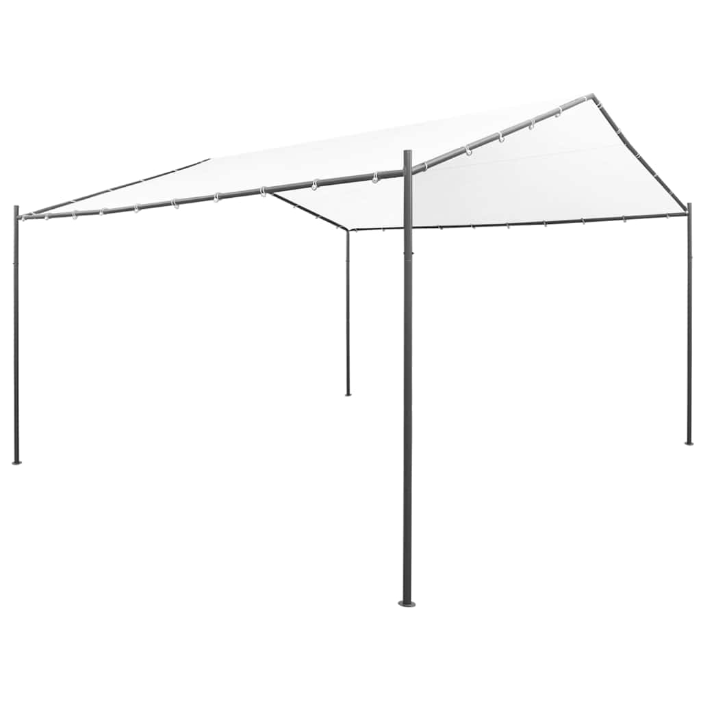 Sodo pavėsinė, baltos spalvos, 400x400x260cm, 180g/m² Sodo pavėsinė, baltos spalvos, 400x400x260cm, 180g/m² - Image 2