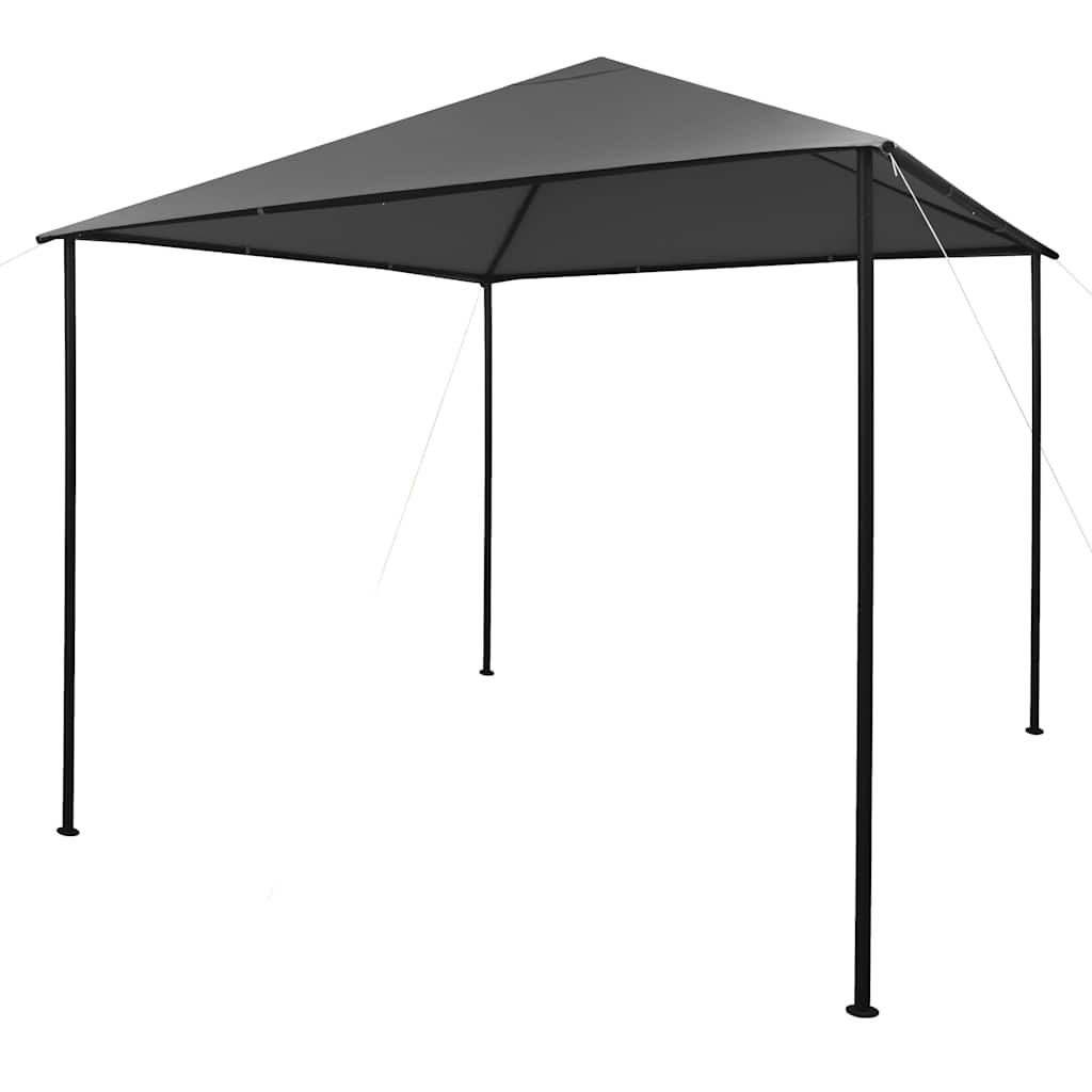 Pavėsinė, antracito spalvos, 3x3m, audinys ir plienas, 180 g/m² Pavėsinė, antracito spalvos, 3x3m, audinys ir plienas, 180 g/m² - Image 2
