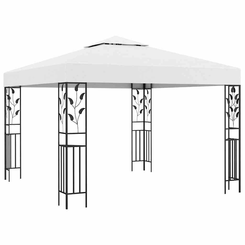 Pavėsinė, baltos spalvos, 3x3m, 180g/m² Pavėsinė, baltos spalvos, 3x3m, 180g/m² - Image 2