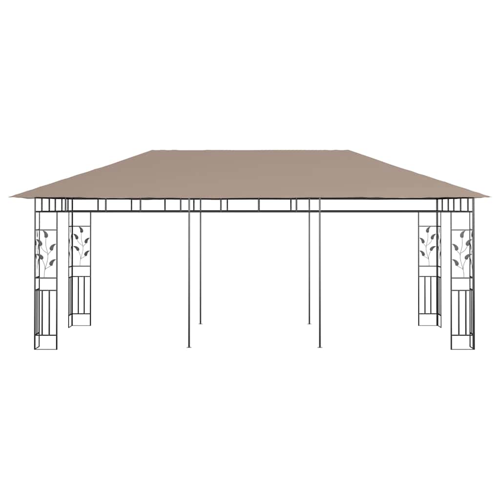 Pavėsinė su tinkleliu nuo uodų, taupe spalvos, 6x3x2,73m Pavėsinė su tinkleliu nuo uodų, taupe spalvos, 6x3x2,73m - Image 3