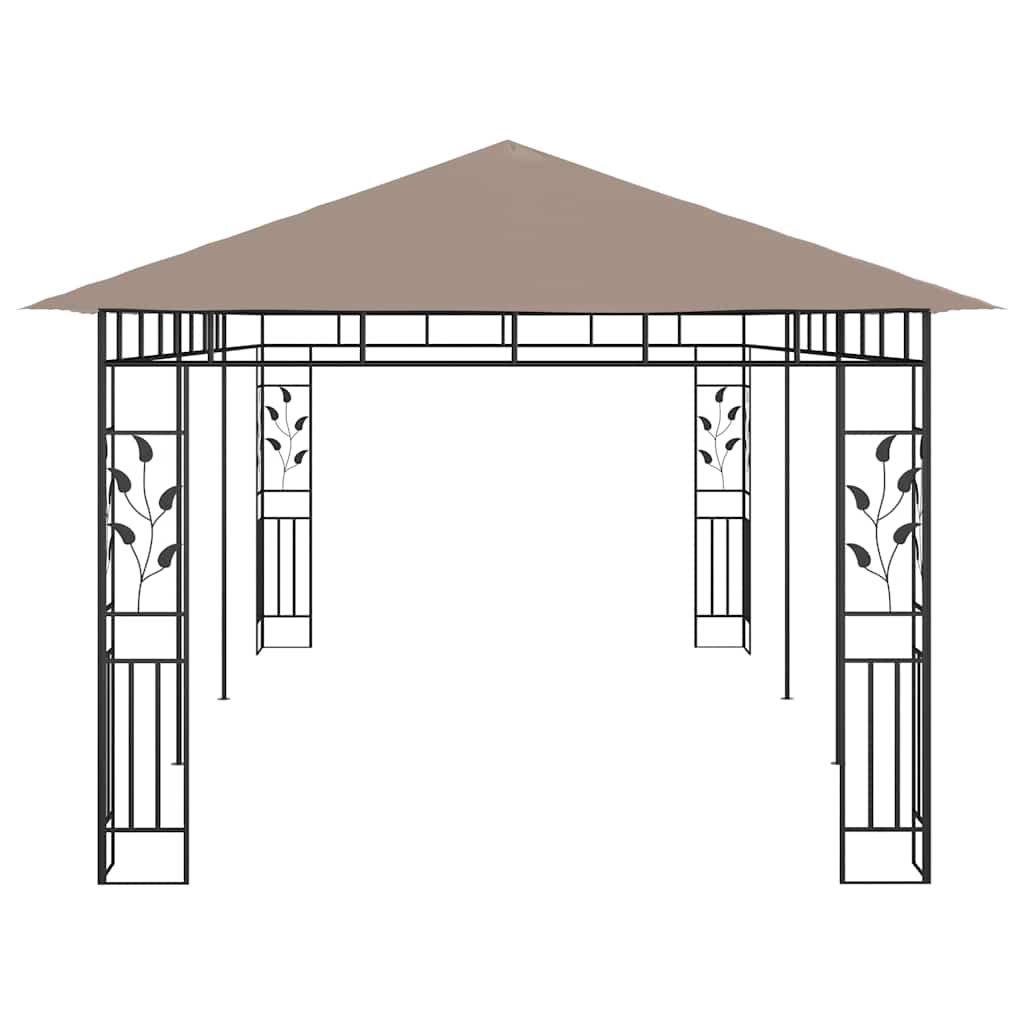 Pavėsinė su tinkleliu nuo uodų, taupe spalvos, 6x3x2,73m Pavėsinė su tinkleliu nuo uodų, taupe spalvos, 6x3x2,73m - Image 4