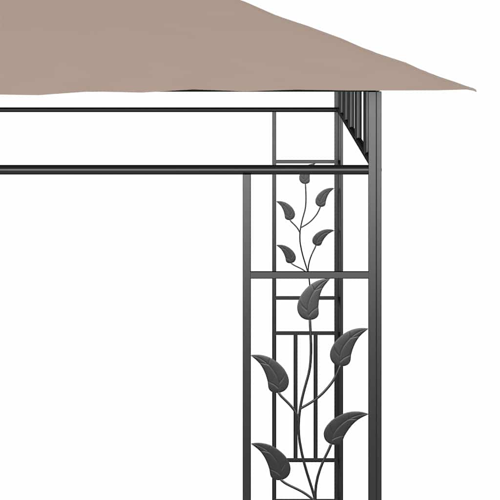 Pavėsinė su tinkleliu nuo uodų, taupe spalvos, 6x3x2,73m Pavėsinė su tinkleliu nuo uodų, taupe spalvos, 6x3x2,73m - Image 5