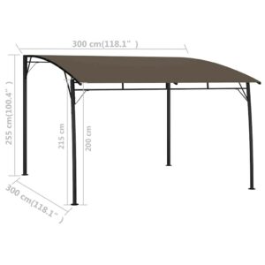 Skėčiai 3 x 3 x 2,55 m Taupe